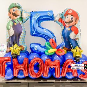 Number Balloon Centrepiece