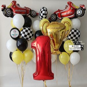 40inch Foil Number & Bouquet Balloon Set