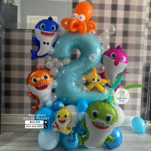 Number Balloon Centrepiece