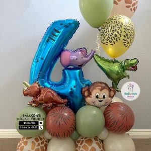 Number Balloon Centrepiece