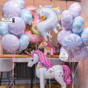 40inch Foil Number & Bouquet Balloon Set