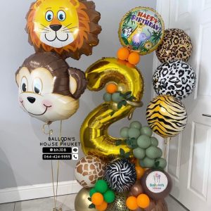 Number Balloon Centerpiece