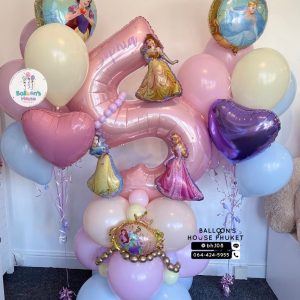 40inch Foil Number & Bouquet Balloon Set