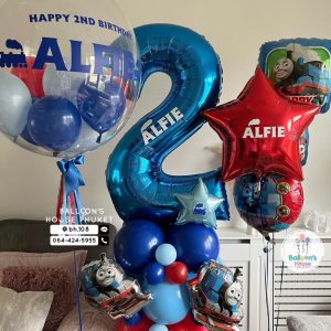 40inch Foil Number & Bouquet Balloon Set