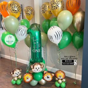 40inch Foil Number & Bouquet Balloon Set