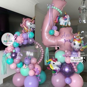 Crystal Globe Balloons Centerpiece