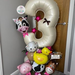 Number Balloon Centerpiece