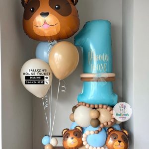 40inch Foil Number & Bouquet Balloon Set