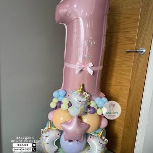Number Balloon Centerpiece