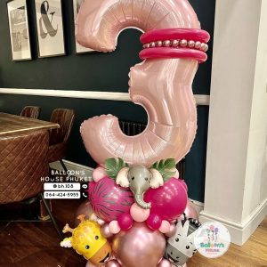 Number Balloon Centerpiece