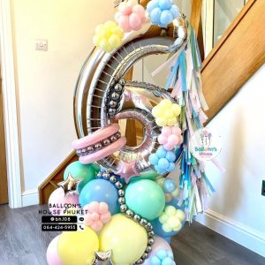 Number Balloon Centerpiece