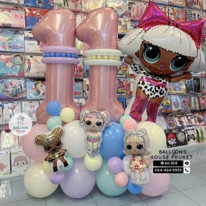 Number Balloon Centerpiece