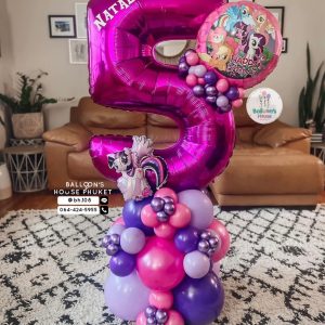 Number Balloon Centerpiece