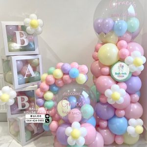 Crystal Globe Balloons Centerpiece