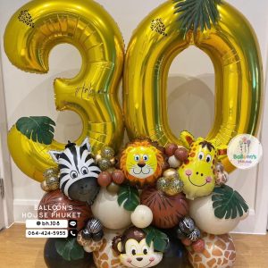 Number Balloon Centerpiece