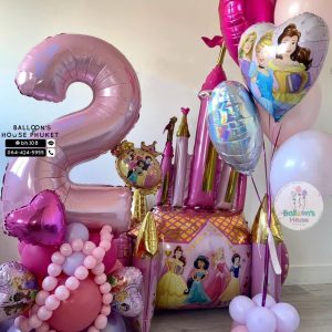 40inch Foil Number & Bouquet Balloon Set
