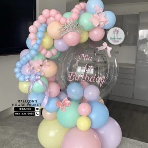 Crystal Globe Balloons Centerpiece