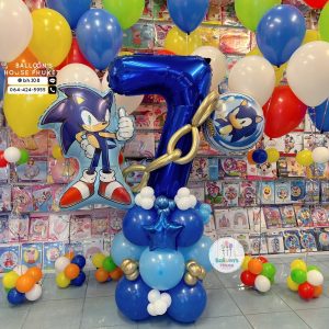 40inch Foil Number & Bouquet Balloon Set