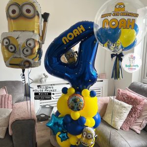 40inch Foil Number & Bouquet Balloon Set