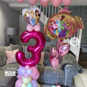 40inch Foil Number & Bouquet Balloon Set