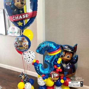 40inch Foil Number & Bouquet Balloon Set