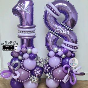 Number Balloon Centerpiece