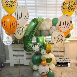 40inch Foil Number & Bouquet Balloon Set