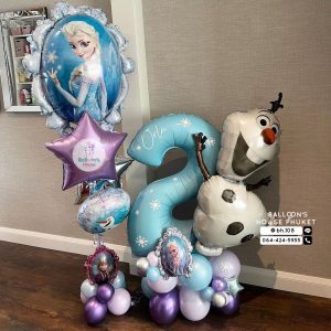 40inch Foil Number & Bouquet Balloon Set