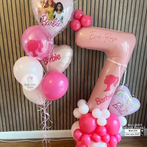 40inch Foil Number & Bouquet Balloon Set