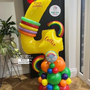 Number Balloon Centerpiece