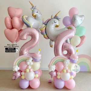 40inch Foil Number & Bouquet Balloon Set