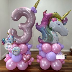 Number Balloon Centerpiece