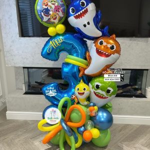 Number Balloon Centerpiece