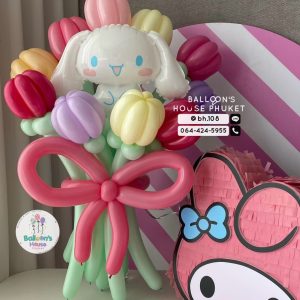 USA Premium Flower Balloons Hand Bouquet