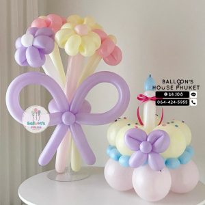 USA Premium Flower Balloons Hand Bouquet & Birthday Cake