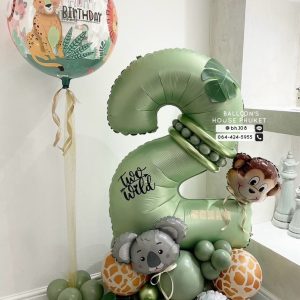 Number Balloon Centerpiece