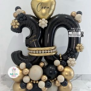 Number Balloon Centerpiece