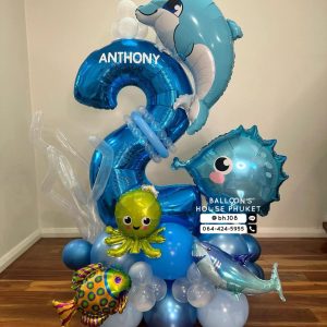 Number Balloon Centerpiece