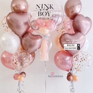 24inch Bubble Balloon & Bouquet Balloon Set