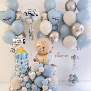 24inch Bubble Balloon & Bouquet Balloon Set