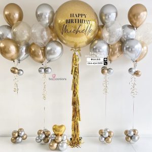 36inch Confetti & Bouquet Balloon Set
