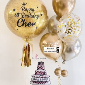 24inch Confetti & Bouquet Balloon Set