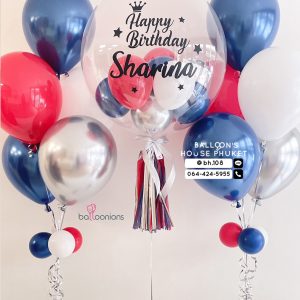 24inch Bubble Balloon & Bouquet Balloon Set