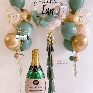 36inch Bubble Balloon & Bouquet Balloon Set