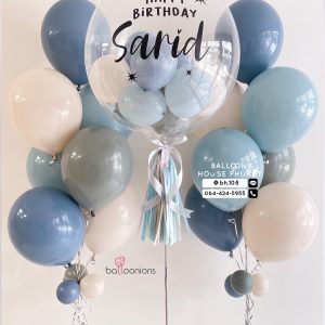 24inch Bubble Balloon & Bouquet Balloon Set