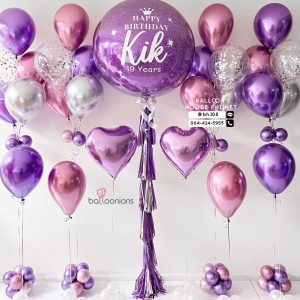 36inch Confetti & Bouquet Balloon Set