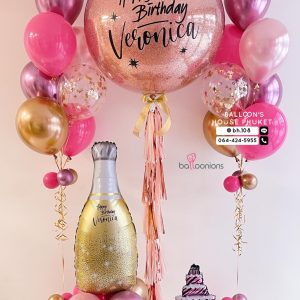 36inch Confetti & Bouquet Balloon Set