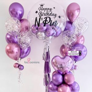 36inch Bubble Balloon & Bouquet Balloon Set
