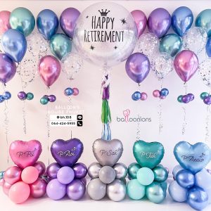 36inch Confetti & Bouquet Balloon Set