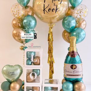 36inch Confetti & Bouquet Balloon Set